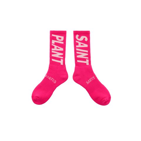セントマイケル24AW SNT PLANT CP_SOCKS(SM-YS1-0000-C17)PINK