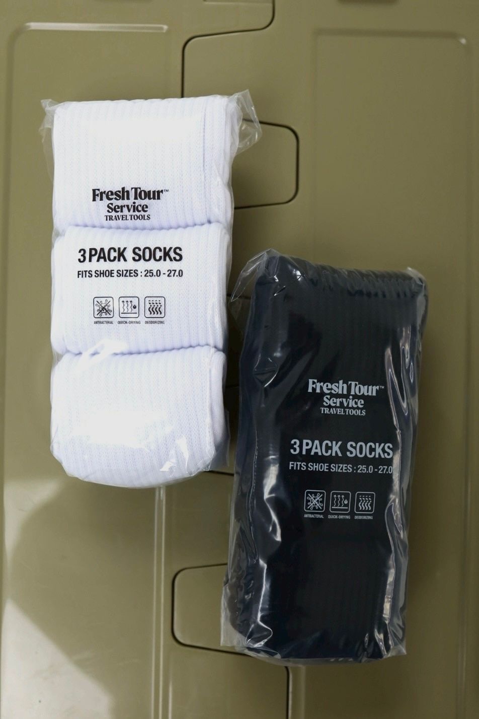 フレッシュサービス 3-PACK TECH CREW SOCKS(FSP261-90069B)WHITE☆1月17日(土)新作発売！