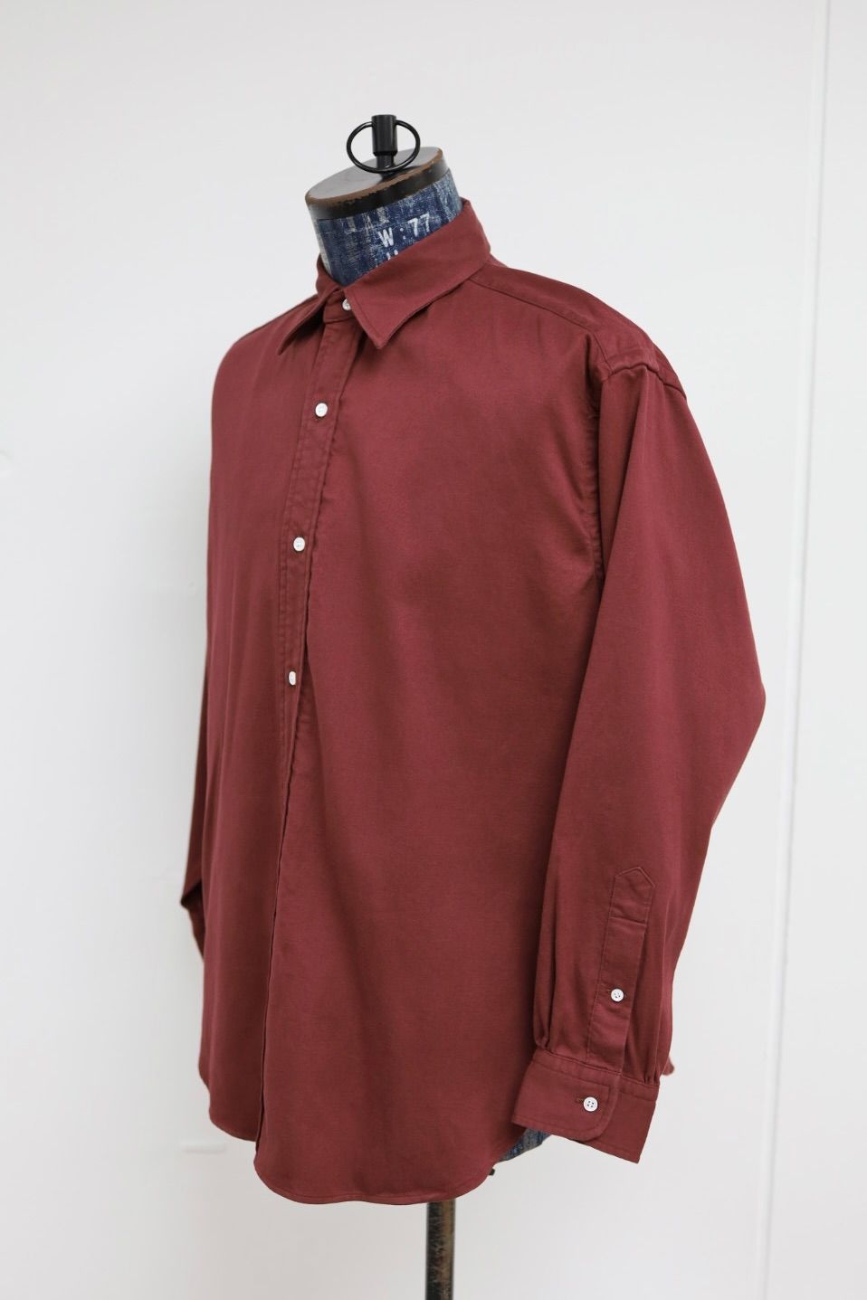 アプレッセ 2026 STYLE1 Double Weave Twill Regular Collar Shirts(26SAP-02-05)BURGUNDY☆12月27日(土)発売！