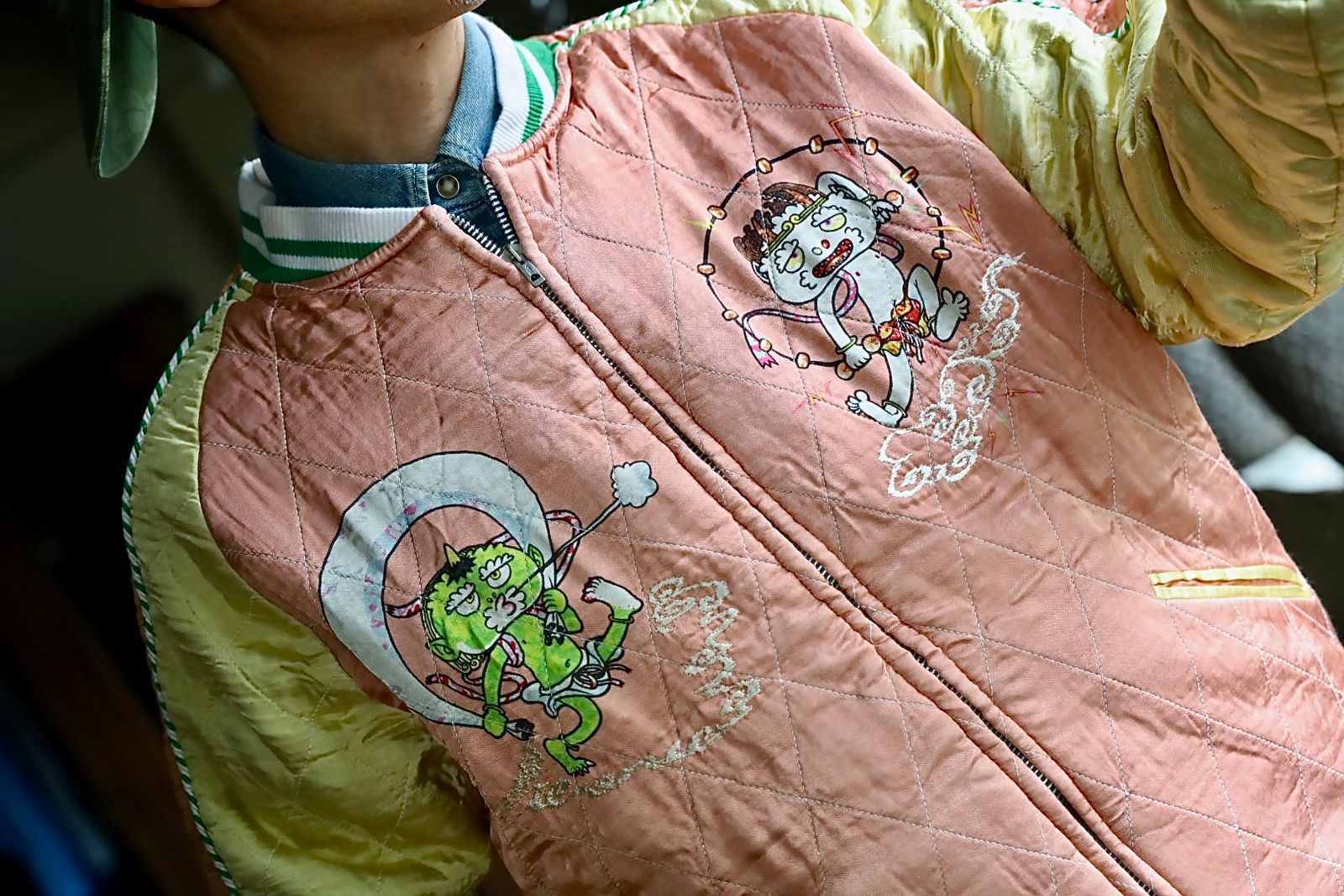 mononoke・made モノノケ・メイド  REVERSIBLE SKA JAMBER"BLACK"スタイル