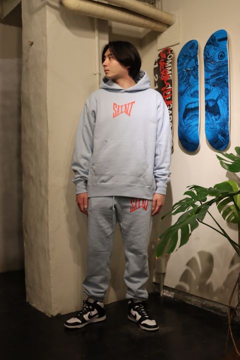 ©SAINT M×××××× 22SS HOODIE_LOGO"SAX BLUE"style.