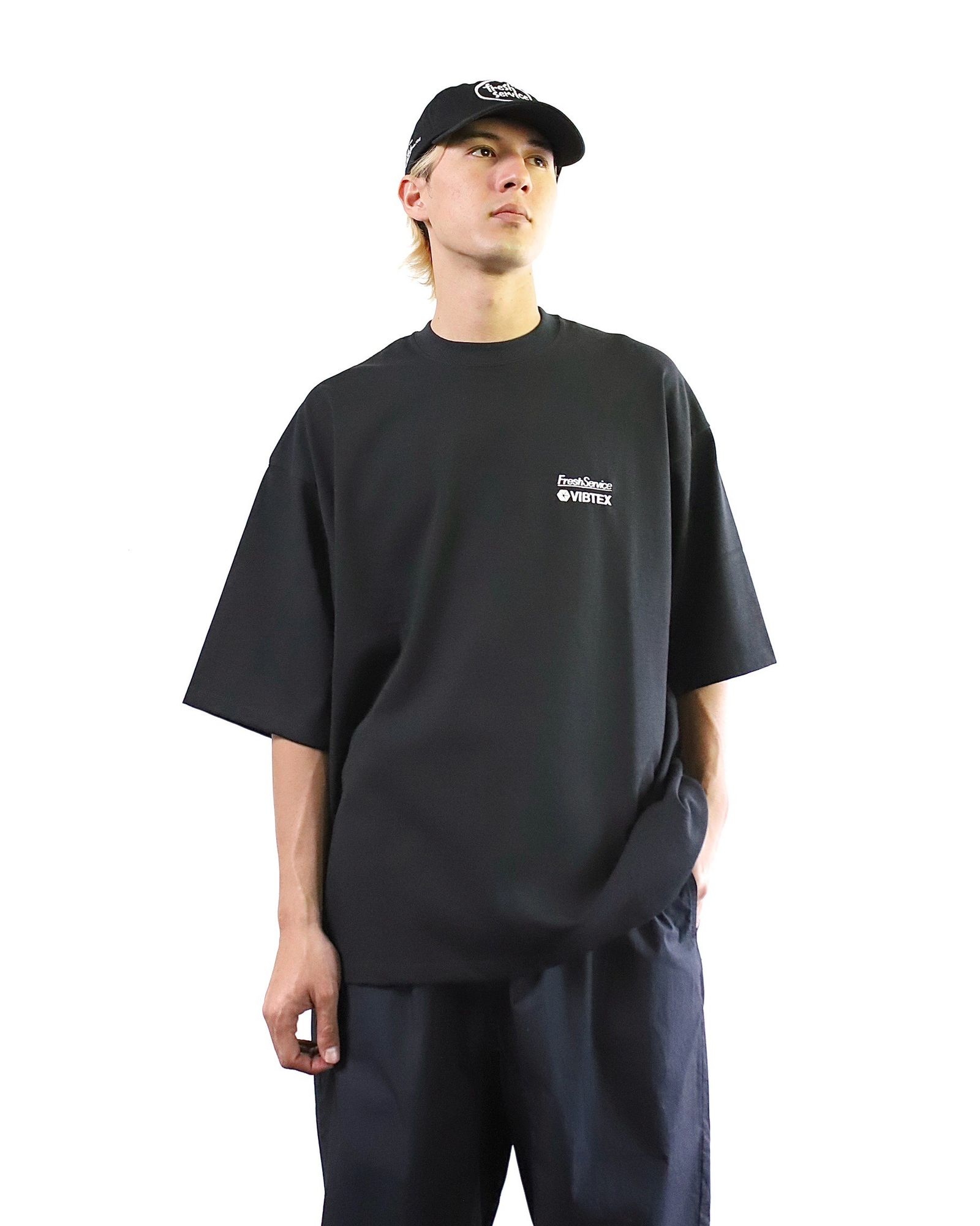 VIBTEX for FreshService S/S CREW NECK TEE(FSC252-70003)BLACK☆再入荷しました！