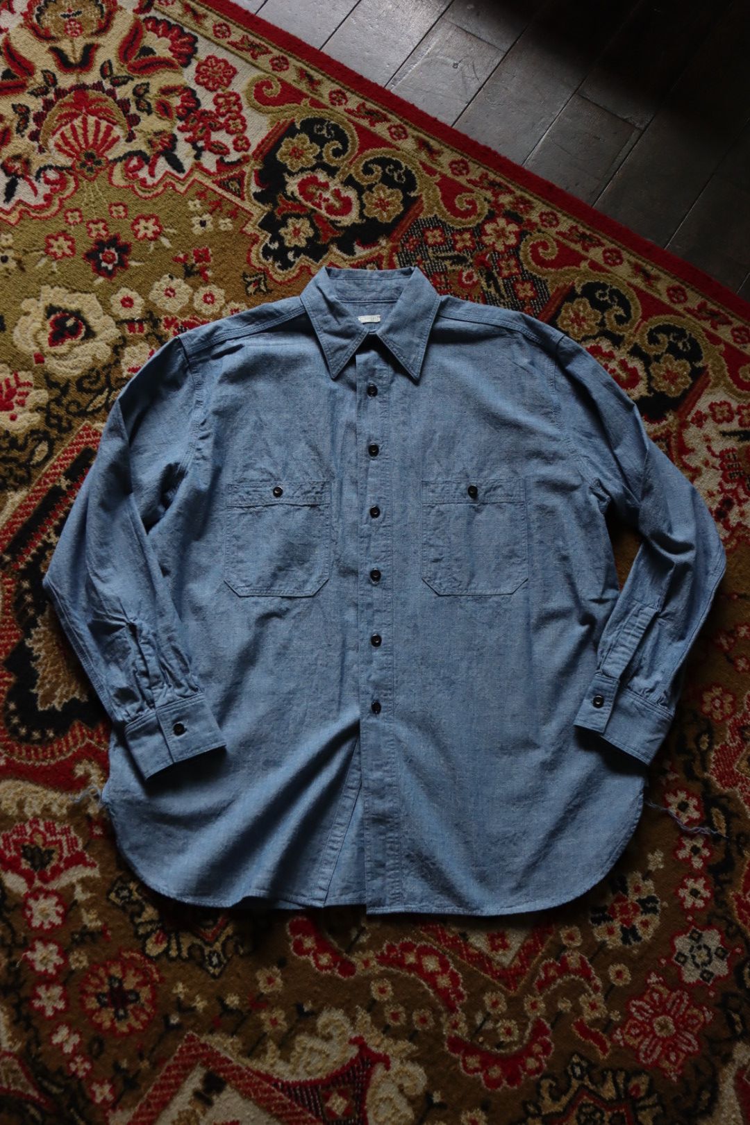 アプレッセ23AWシャツ BB Washed Chambray Shirt(23SAP-02-09M)INDIGO