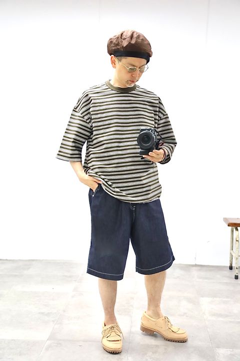 COMME des GARCONS HOMME 26SS ラッセルボーダーTシャツスタイル
