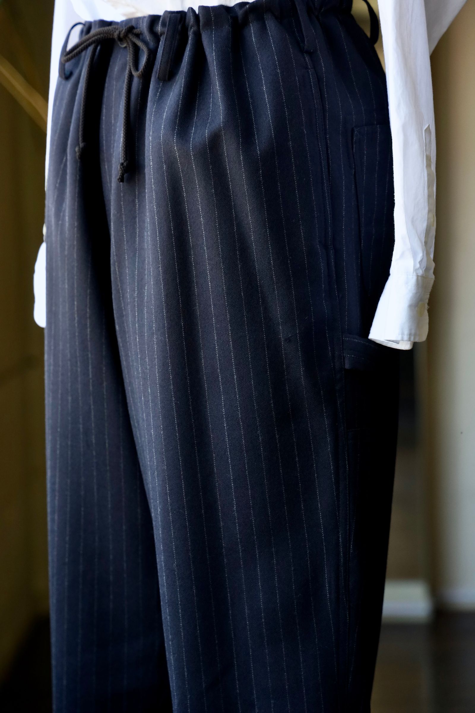 ワイズフォーメンY's for men 25AW STRIPED SERGE PAINTER PANTS (ML-P01-107)NAVY☆6月6日(金)新作発売！