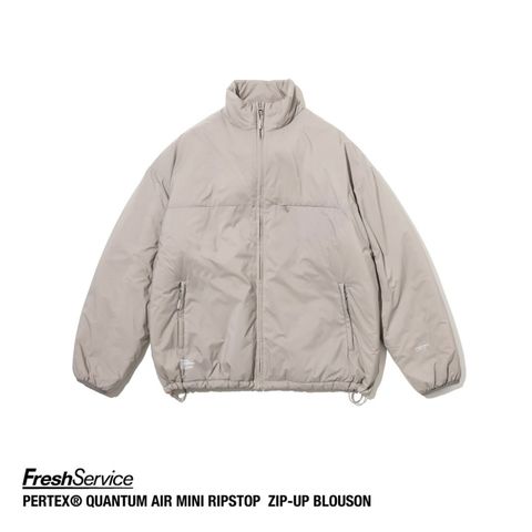 フレッシュサービス PERTEX® QUANTUM AIR MINI RIPSTOP ZIP-UP BLOUSON(FSC253-30195)BEIGE★10月18日(土)発売！