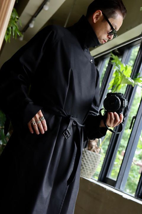 blurhms Gabardine Double Belt Trench Coatスタイル.2022.7.24.