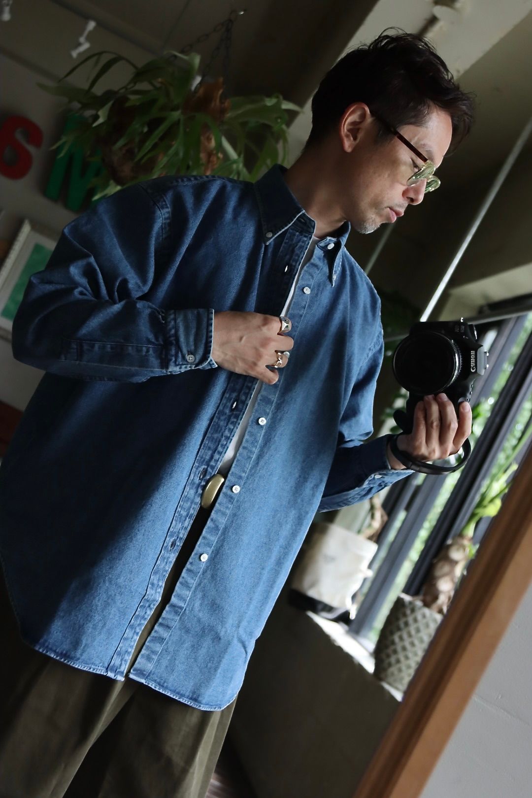 A.PRESSE アプレッセ 22ss BD DENIM SHIRT サイズ3-