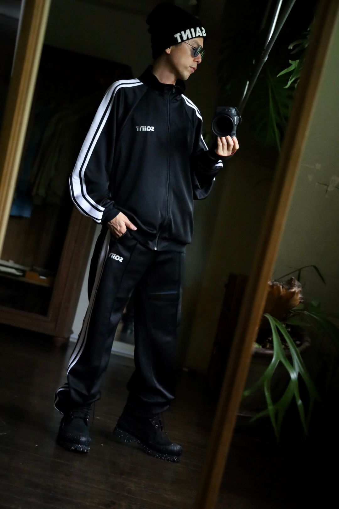 24ss セントマイケル　トラックジャケット(L)・トラックパンツMセットアップ SAINT M×××××× TRACK JACKETスタイル. | 5270 | mark