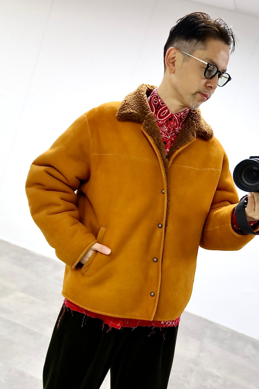 アプレッセ 2026 STYLE1 Vintage Mouton Jacket(26SAP-01-09)CAMEL☆11月29日(土)発売！