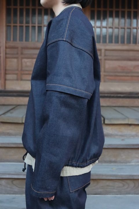 SEEALL ZIP PULLOVER JACKET,DOUBLE WAIST BELT PANTS set up style. 2022.03.17.