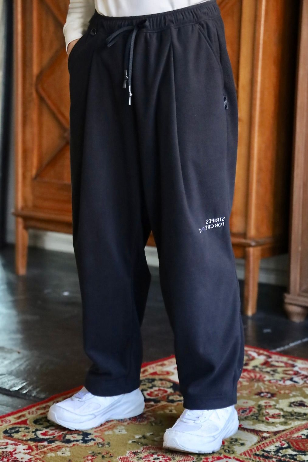 S.F.C 25FW SPOT エスエフシー FLEECE WIDE TAPERED EASY PANTS(SFCFW25P01SP)Black☆12月20日(土)発売！