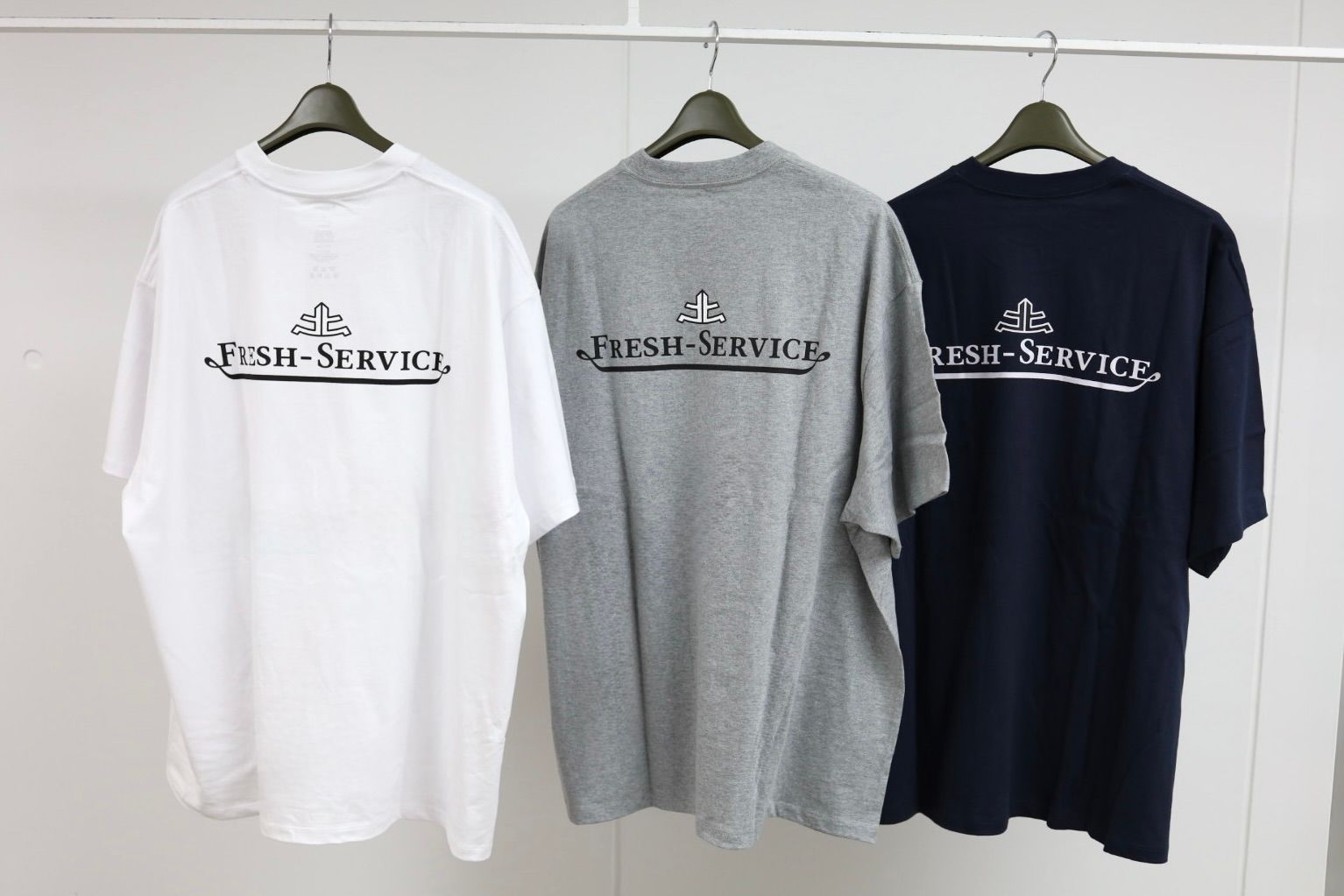 フレッシュサービス CORPORATE PRINTED S/S TEE "FF"(FSC263-70137)NAVY☆7月25日(土)新作発売！