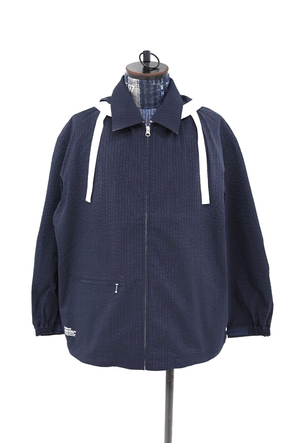 フレッシュサービス SEERSUCKER MARINE JACKET (FSC261-30226)NAVYxBLACK★2月14日(土)発売