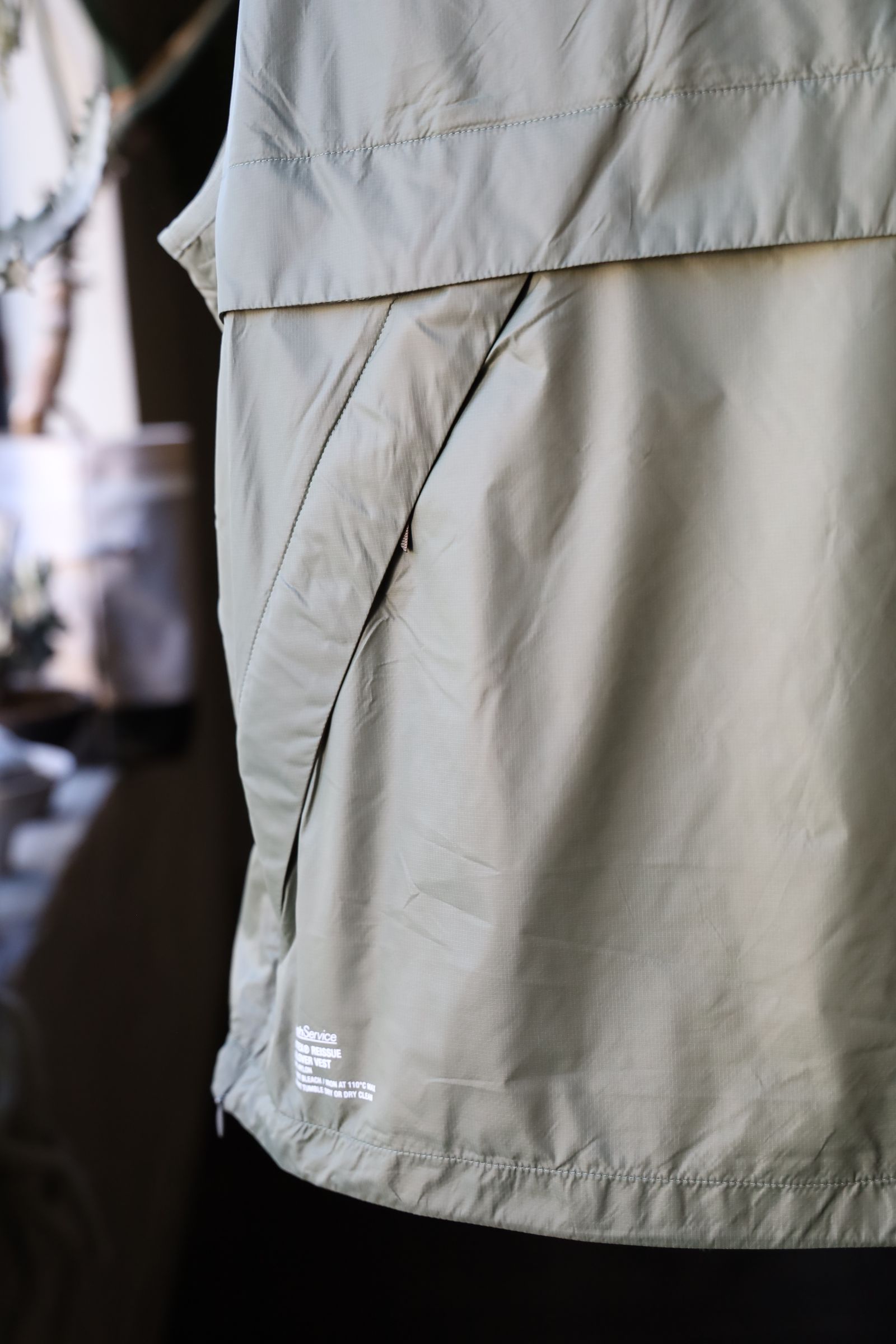 フレッシュサービス PERTEX® REISSUE PULLOVER VEST(FSC251-30090)KHAKI