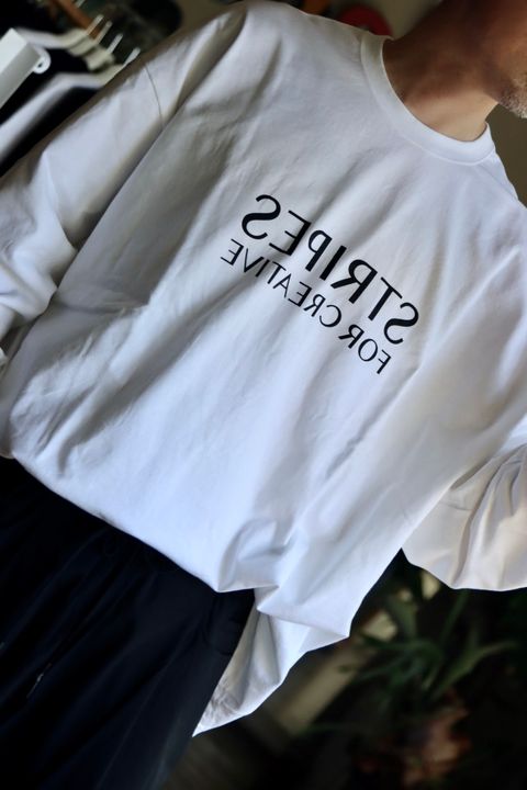 S.F.C 23FW SUPER BIG ROUND LS TEE"WHITE"スタイル