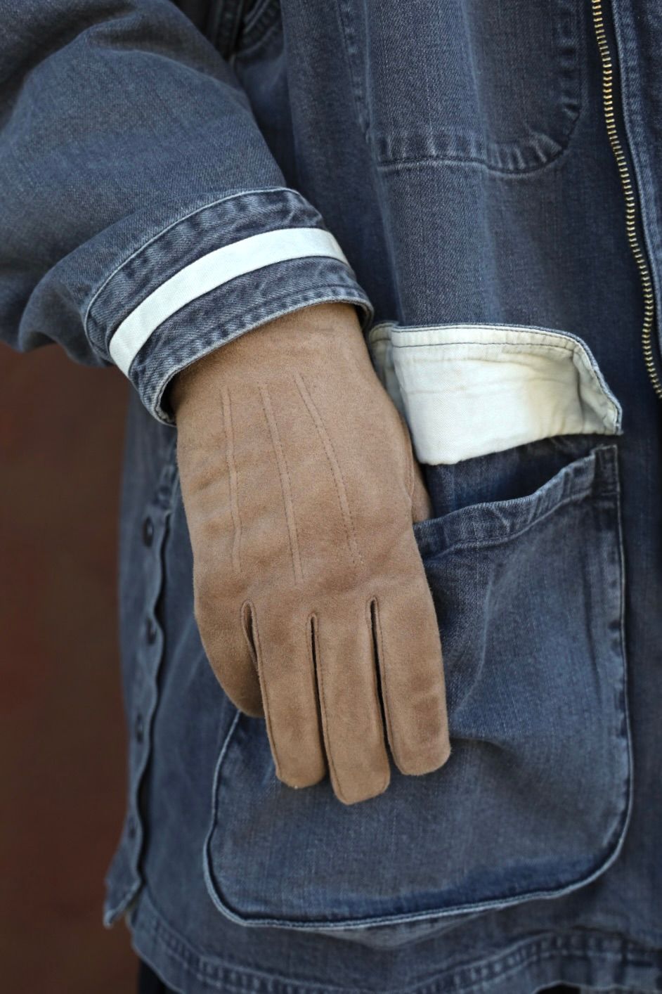 エンダースキーマ スエードグローブ suede glove(tq-rc-sgb)khaki☆9月6日(土)発売！