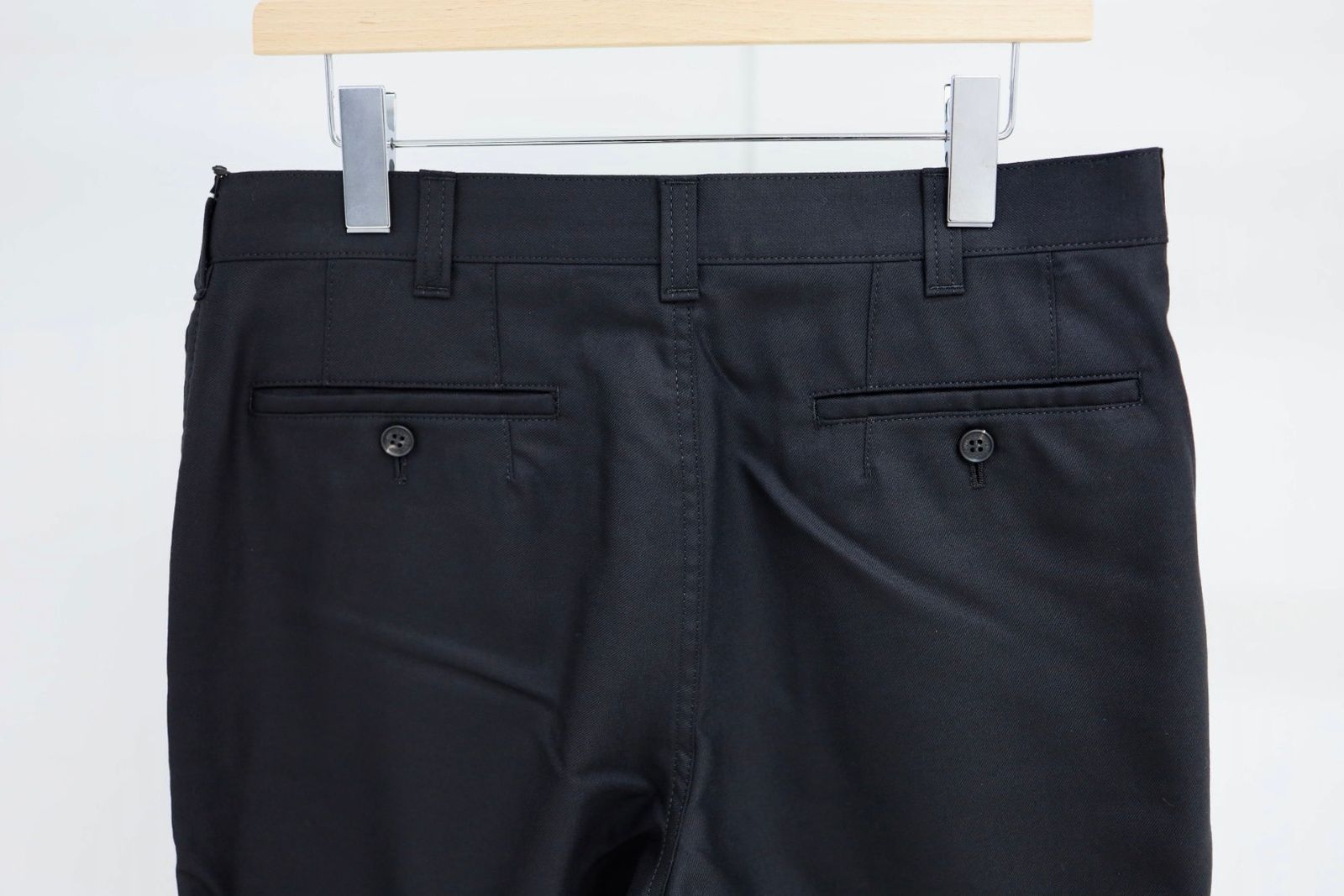 コムデギャルソンオム ウールギャバテーパードパンツ(HP-P101-051)BLACK