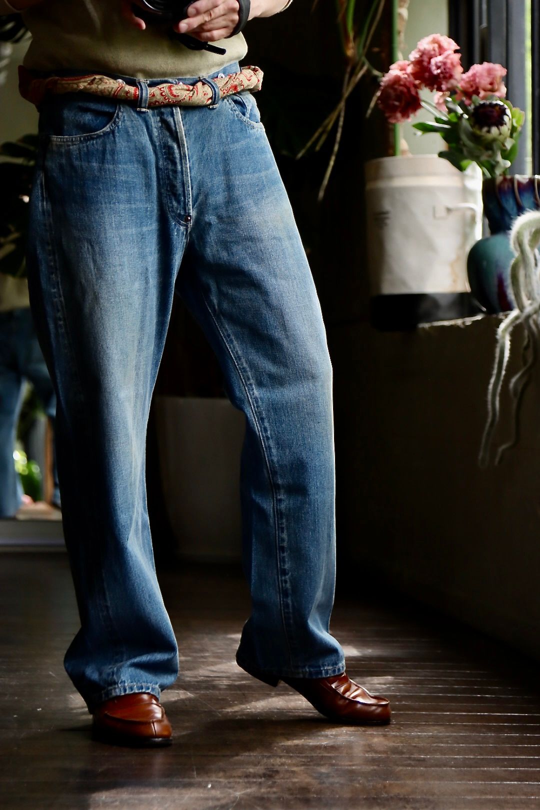 23AW A.PRESSE No.2 Washed Denim Pants 32 | hartwellspremium.com