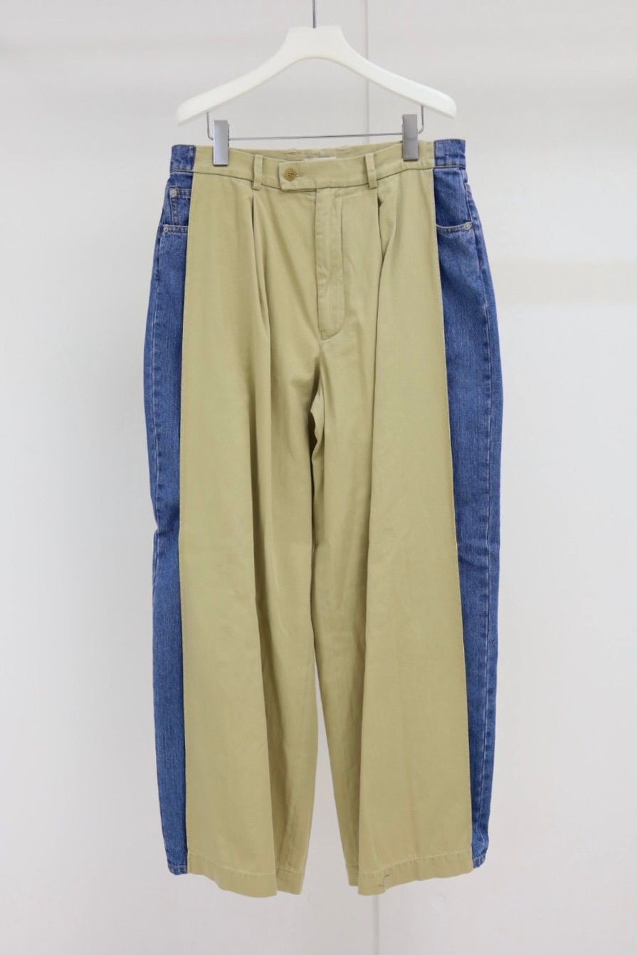 YOKE SPRING SUMMER 2026 Connected Chino&Denim Pants(YK26SS01214P)BEIGE☆12月20日(土)発売！