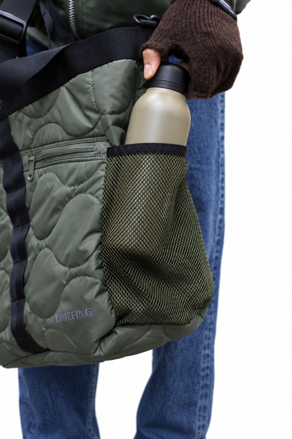 コムデギャルソンオム バッグ BRIEFING W-NAME REVERSIBLE BAG(HR-K208-051)BLACK×KHAKI☆10月2日(金)発売！