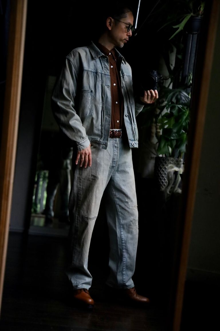 A.PRESSE - Washed Denim Wide Pants(24AAP-04-18H) BLEACH | mark