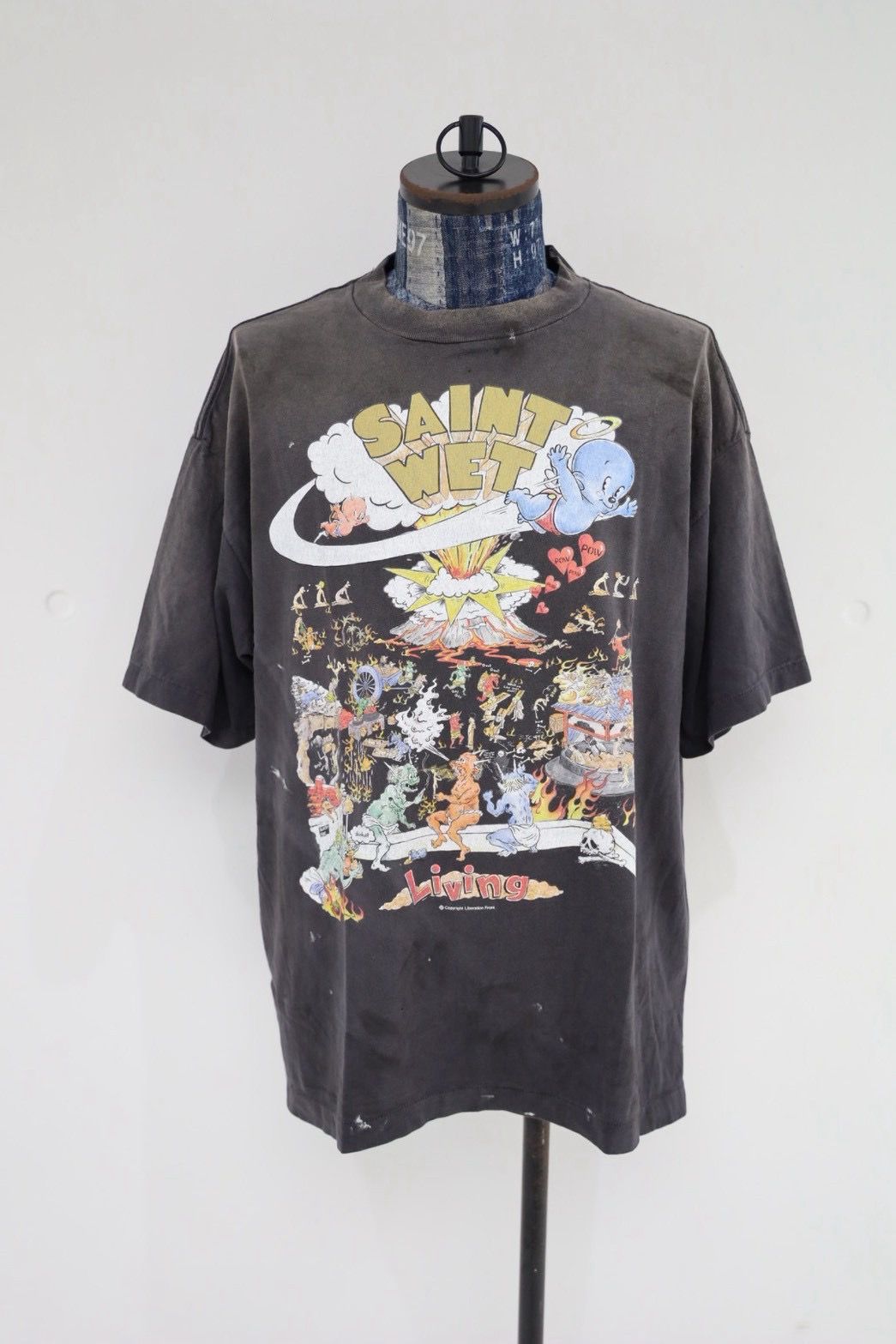 セントマイケル 26AW LIVING_SS T-SHIRT(SM-MK1-0000-008) BLACK☆9月19日(土)発売！