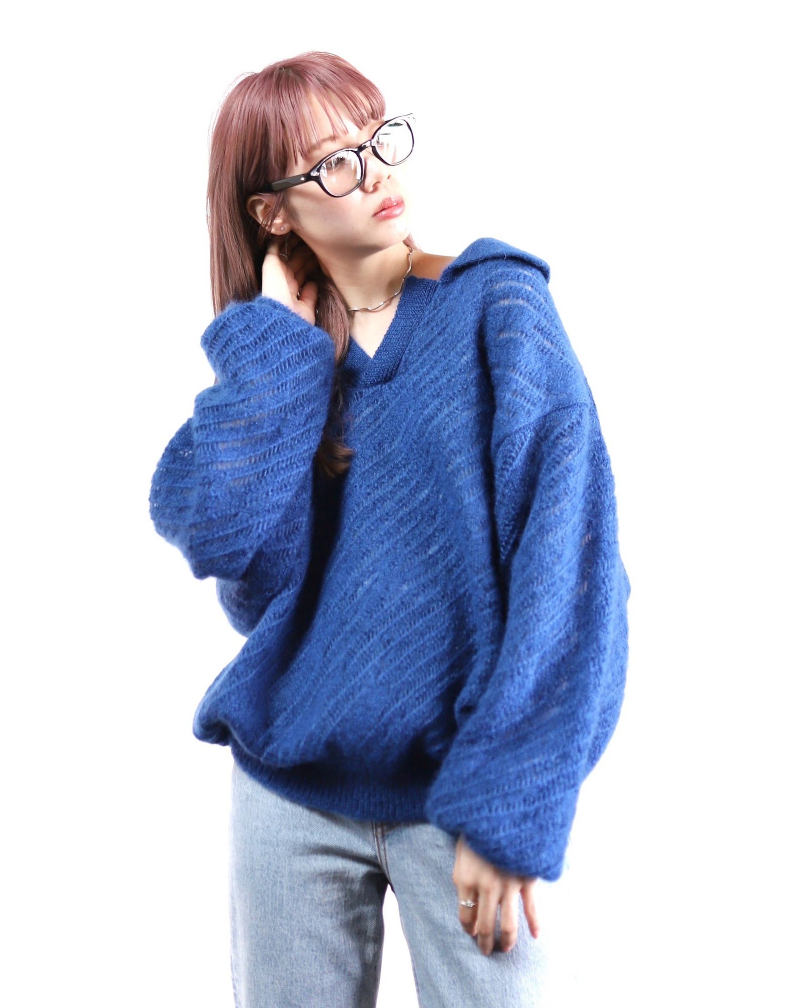 YOKE 新作SILK MOHAIR PULLOVER SWEATER style.2024.2.3