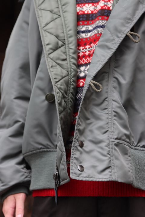 JUNYA WATANABE CdG MAN ウールジャガードN-2Bフライトジャケット style.2021.11.6