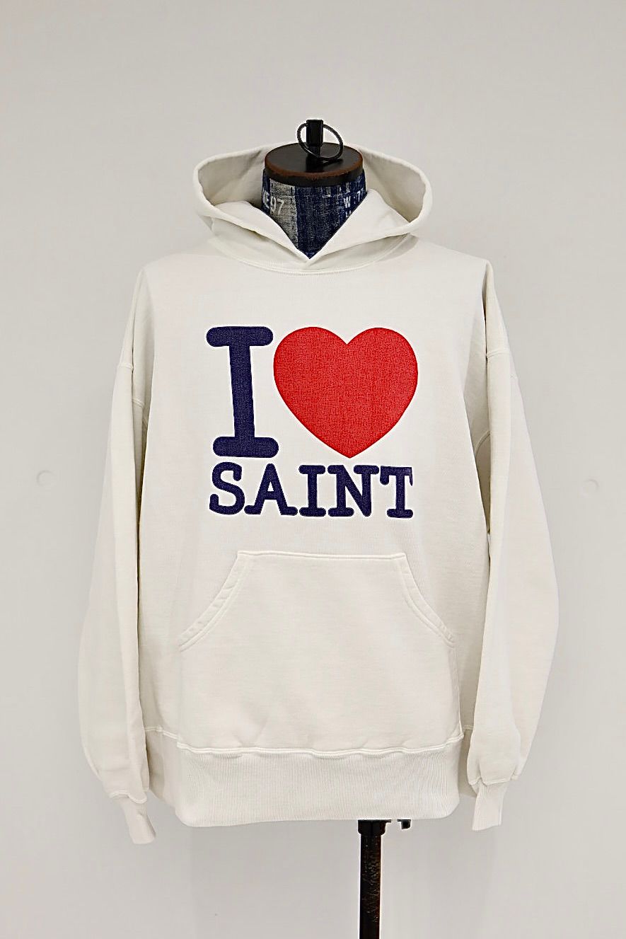 セントマイケル 26SS I LOVE SAINT HOODIE(SM-MK8-0000-058)WHITE★1月10日(土)発売！
