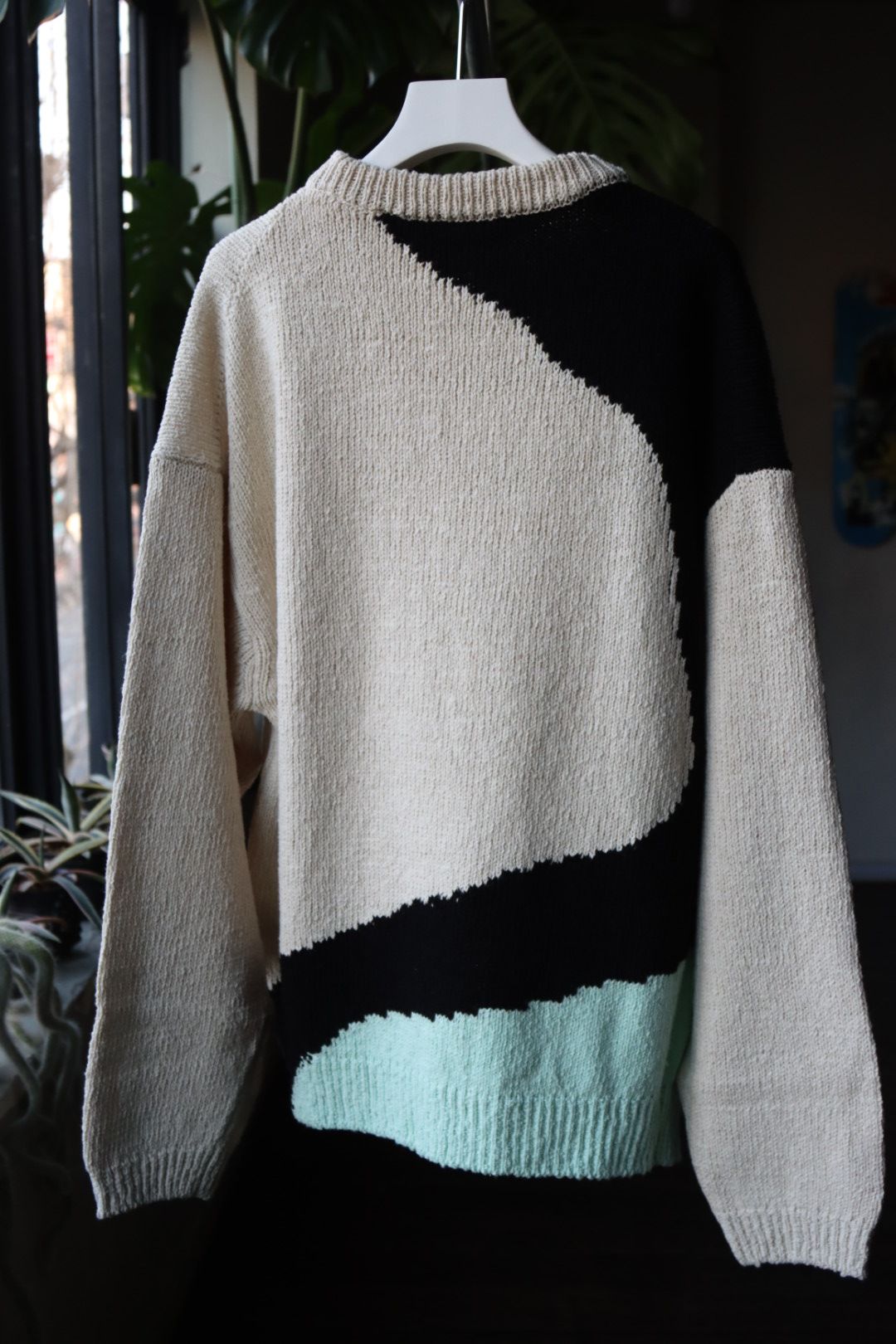 YOKE - ヨーク23SSニット Intarsia Cotton Sweater(YK23SS0491S)ECRU※2