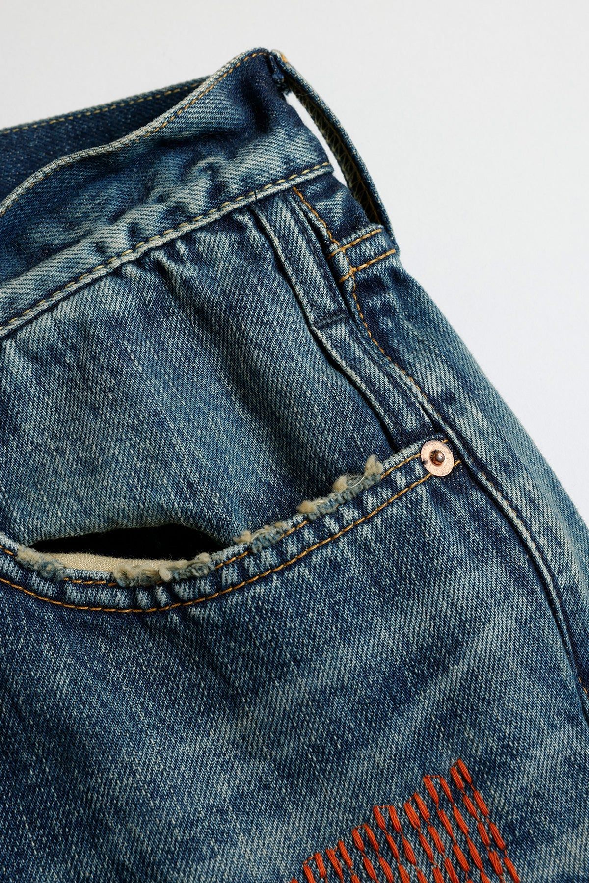 ファンダメンタル デニムパンツ CLASSIC FIT DENIM CS129 (FA25MG129)INDIGO
