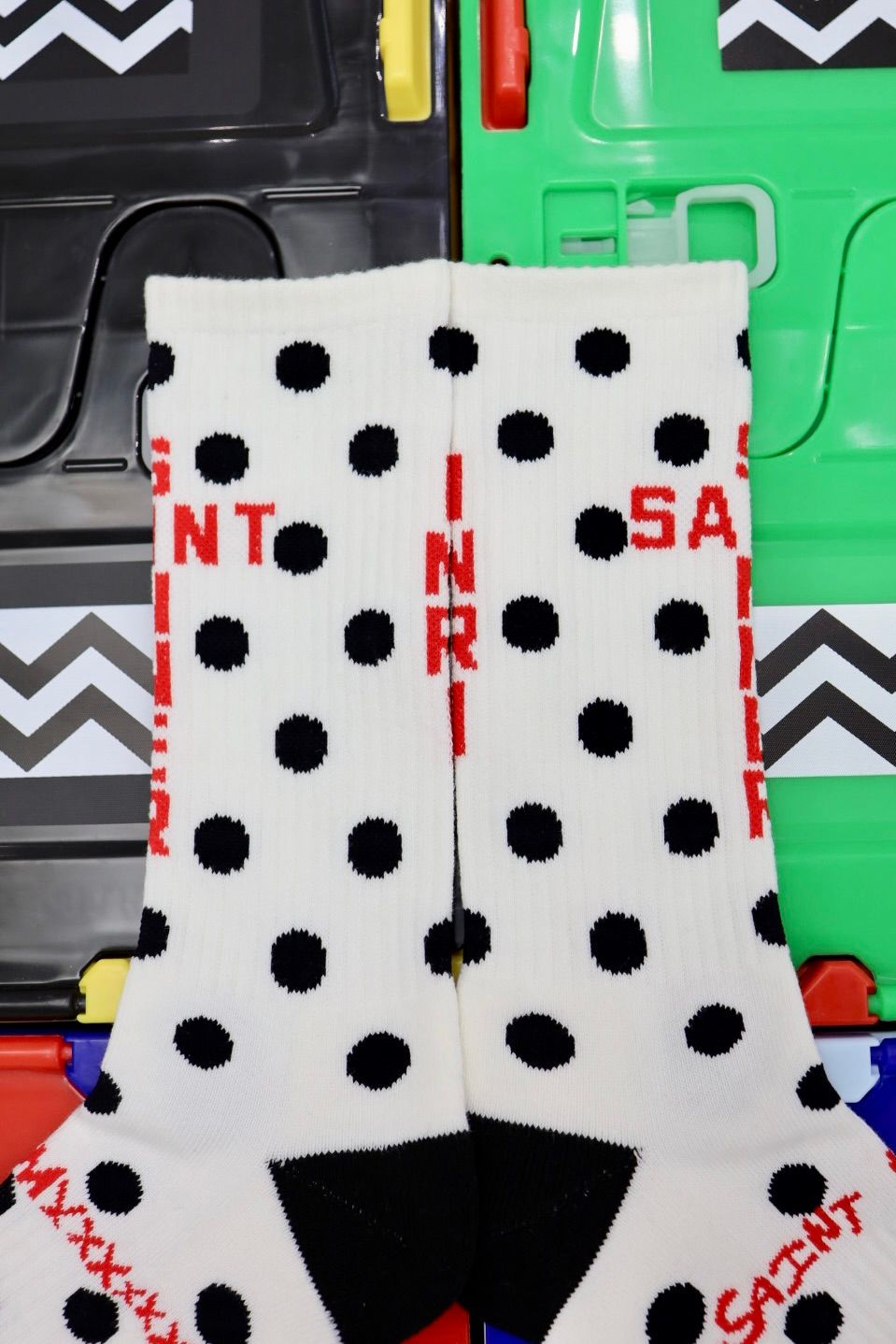 セントマイケル 26SS DOT SOCKS(SM-MK8-0000-101)WHITE★1月10日(土)発売！