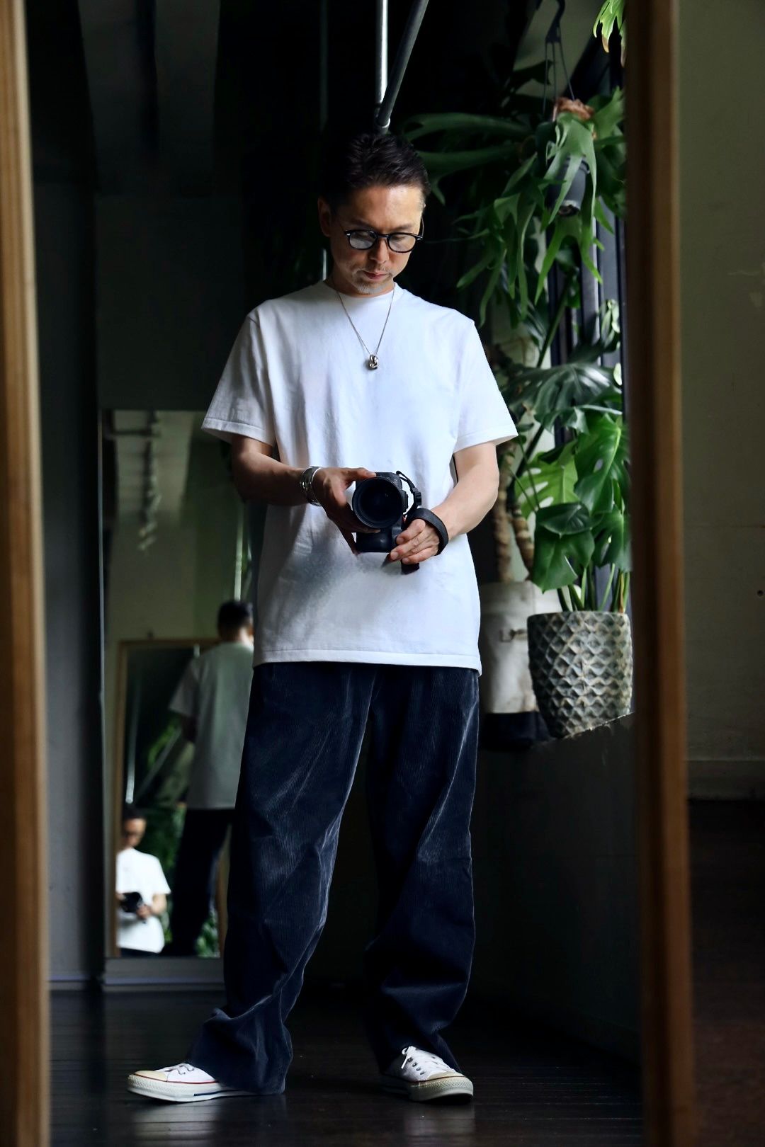 金子恵治×フルーツ オブ ザ ルーム 3P PACK Tee "TIGHT FIT"スタイル.2024.6.15.
