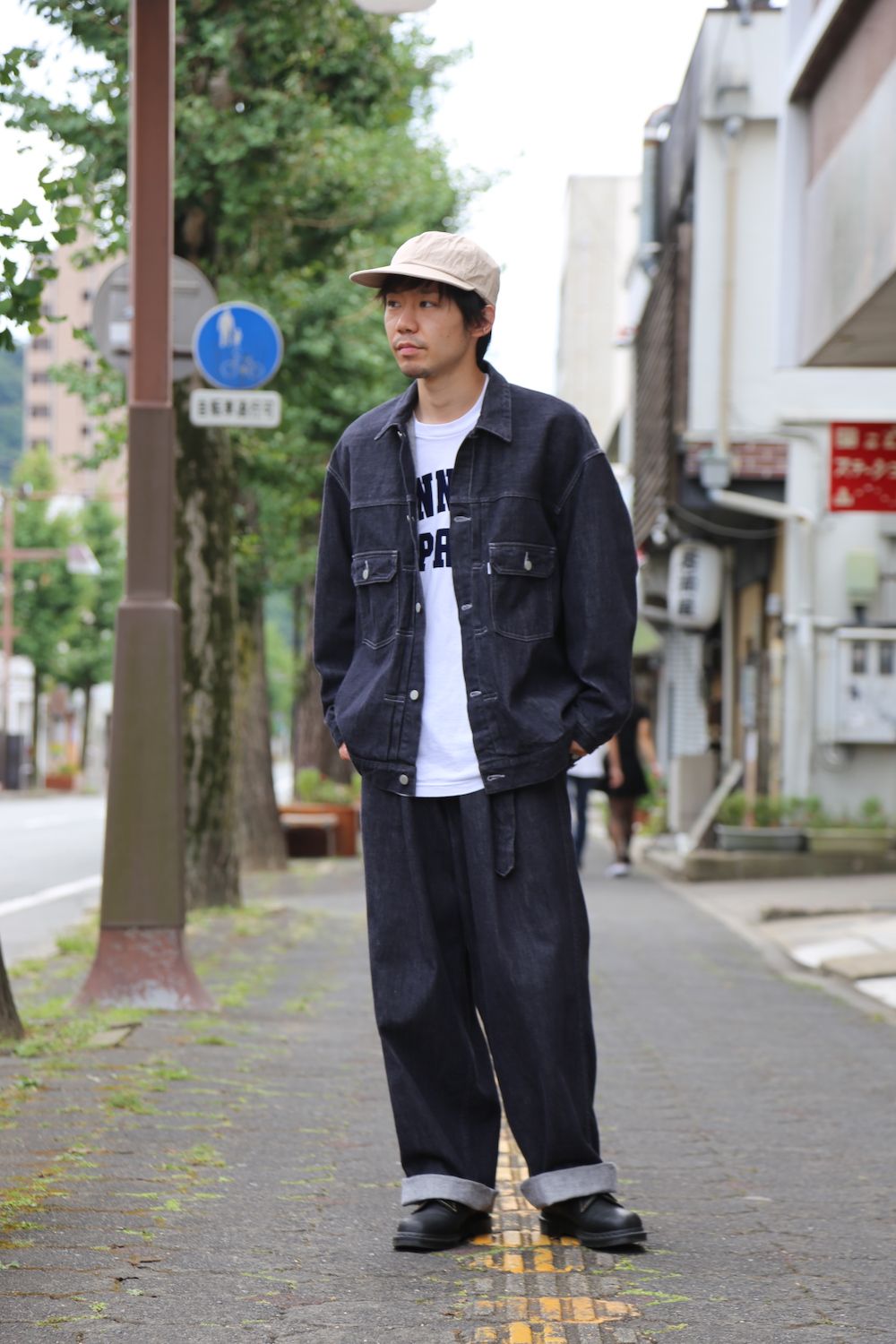 約76cmGraphpaper colorfast denimセットアップ