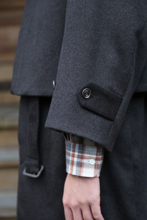 YOKE 新作 CASHMERE 3WAY BAL COLLAR SHARE COAT(YK20AW0134C)"DARK BROWN"style.2020.10.10.