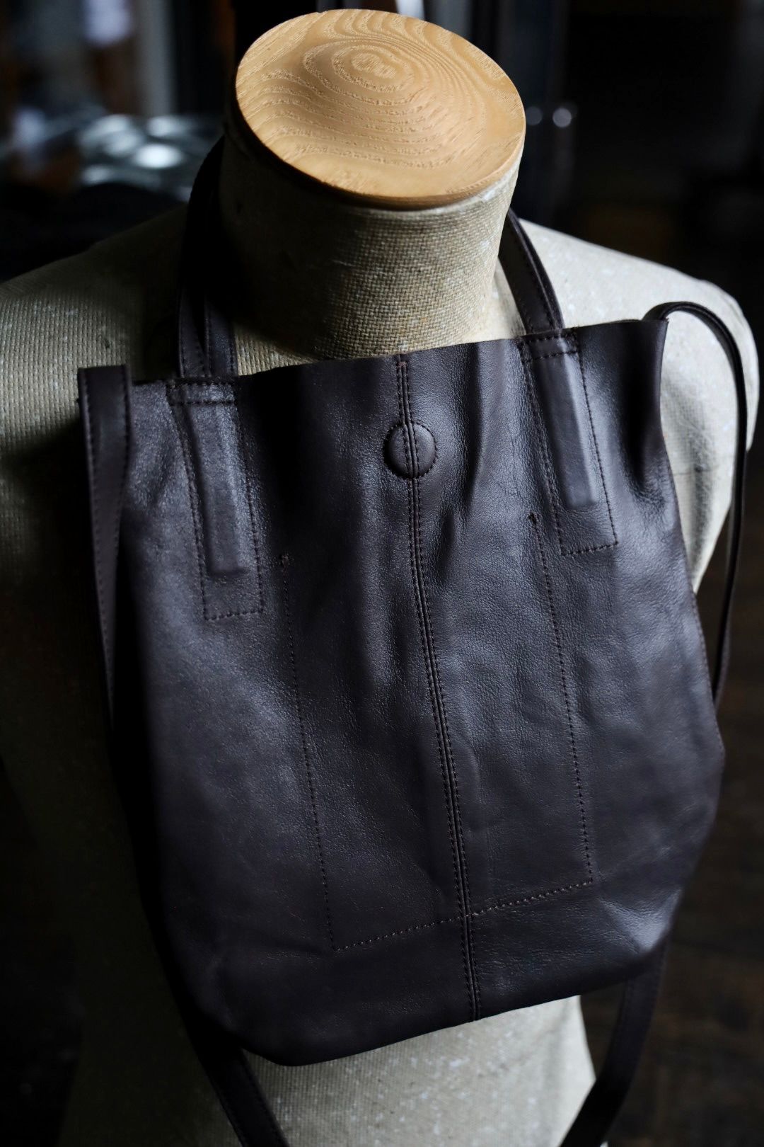 Morphee / モルフェトートバッグ 2WAY SMALL TOTE(LONG)DARK CHOCO