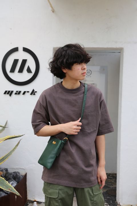 CIOTA スビンコットン10/-度詰め 吊り天竺ポケット付き半袖Tシャツ(CSLM-106M) style. 2021.04.25.