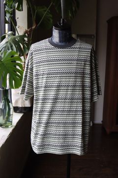 セダンオールパーパス 24SS Jaquard Striped S/S Tee style(Matcha) 2024.4.5