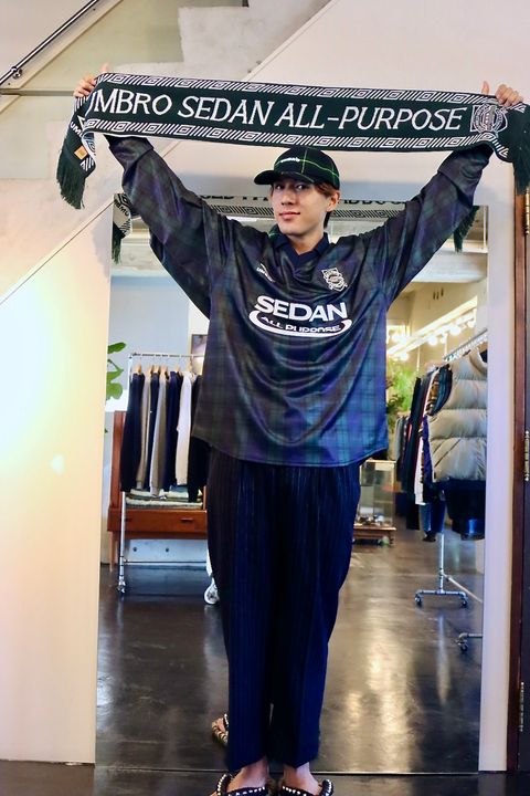 SEDAN ALL-PURPOSE 23FW UMBRO Game Shirt"Blackwatch"スタイル