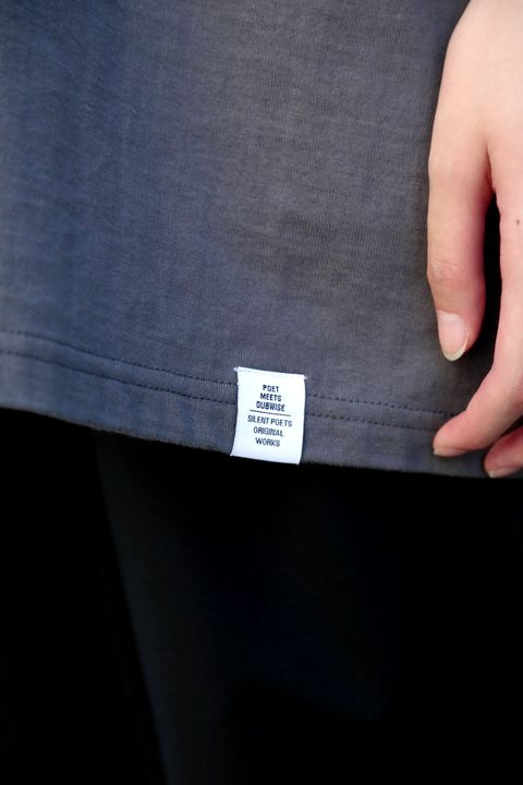 Graphpaper POET MEETS DUBWISE for Graphpaper Oversized Tee “WORDS AND SILENCE” style. 2021.07.20.