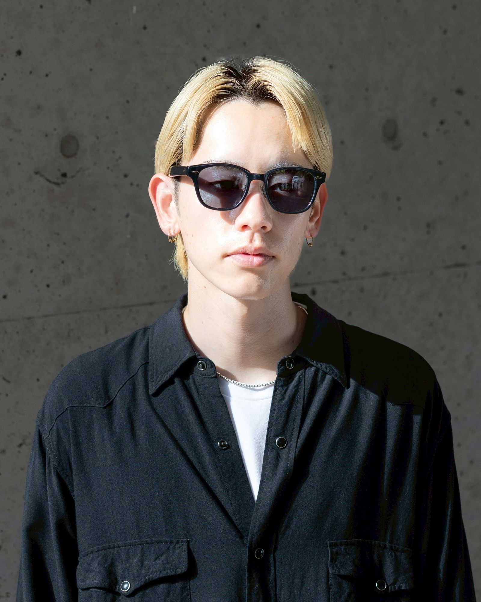 ノチノオプティカル "SANSUI FR" #3.GLOSS BLACK × DARK GREY