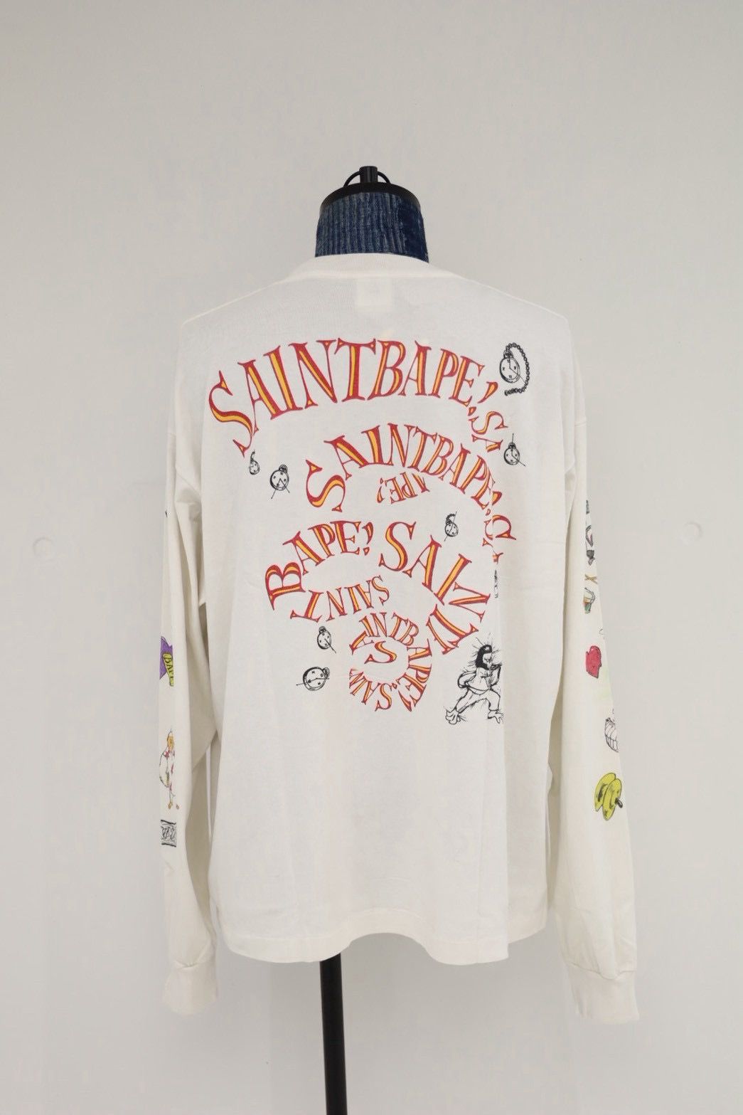 セントマイケル 26AW RUNNING BAPE_LS T-SHIRT (SM-MK1-0000-C38) WHITE☆9月19日(土)発売！