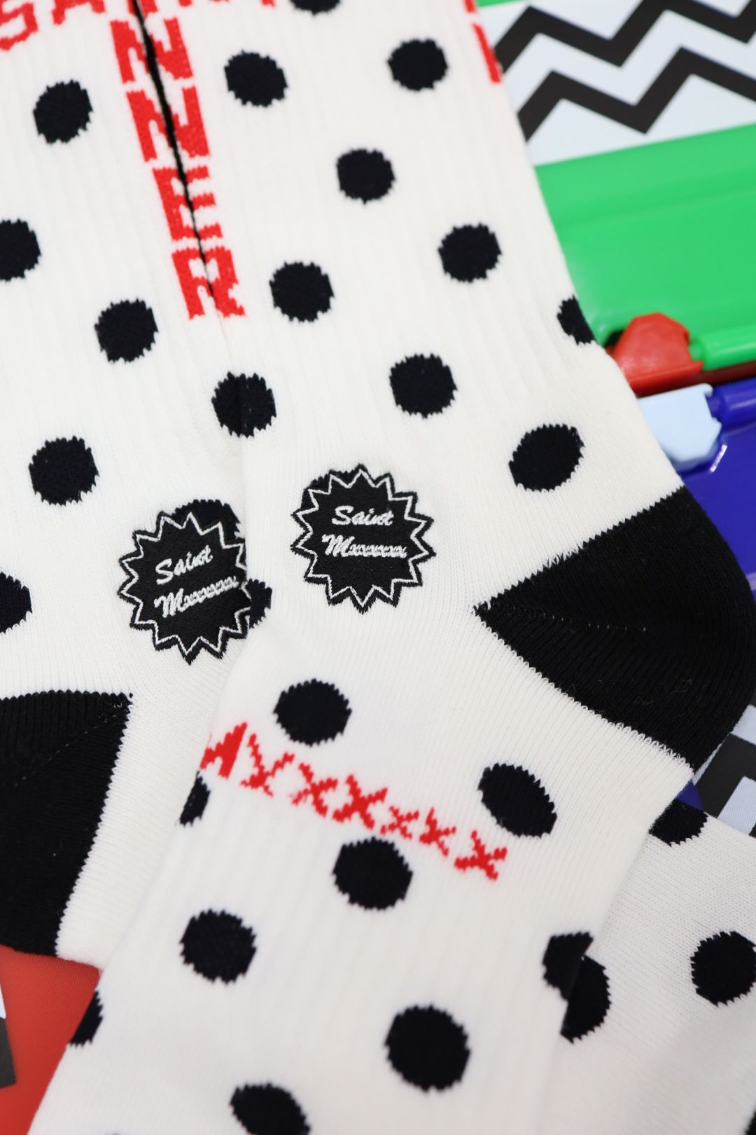 セントマイケル 26SS DOT SOCKS(SM-MK8-0000-101)WHITE★1月10日(土)発売！