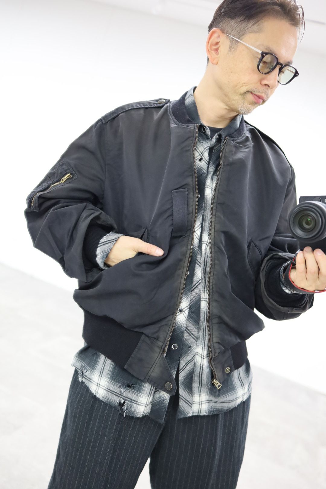 BOW WOW 25FWバウワウ ジャケットL-2B FLIGHT JACKET AGED(BW252-L2FJ) AGED BLACK