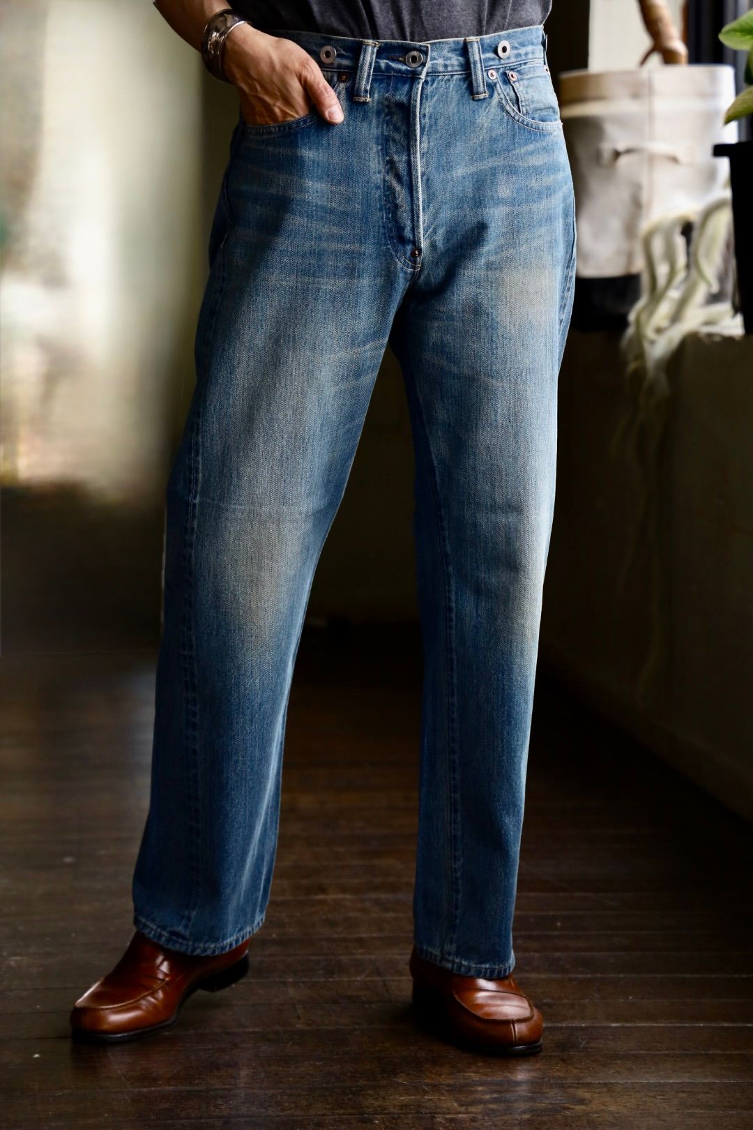 A.PRESSE - アプレッセ 25SS No.2 Washed Denim Pants(AP-4008 A.PRESSE - アプレッセ 25SS No.2 Washed Denim Pants(AP-4008