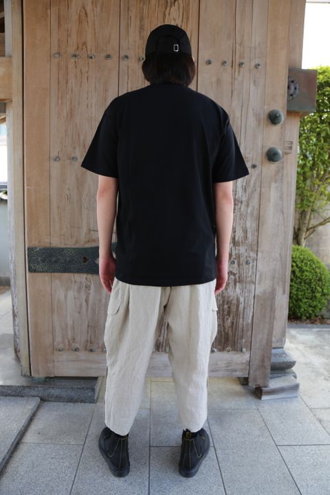 Yohji Yamamoto 半袖 コットン Tシャツ SS21 ドッグ シグネチャーロゴ(HD-T96-082)style.2021.4.13.