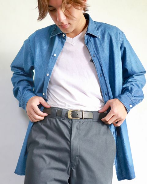 A.PRESSE 23AW Work Chino Trousers"CHARCOAL"スタイル