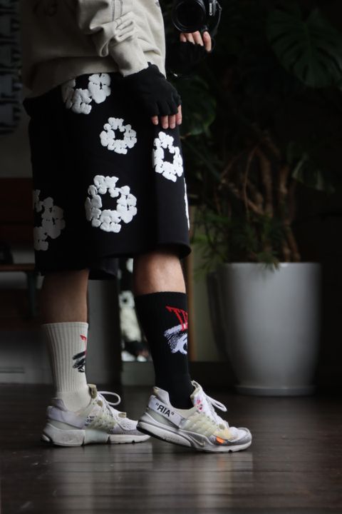 レディメイド×デニムティアーズSWEAT SHORTSスタイル