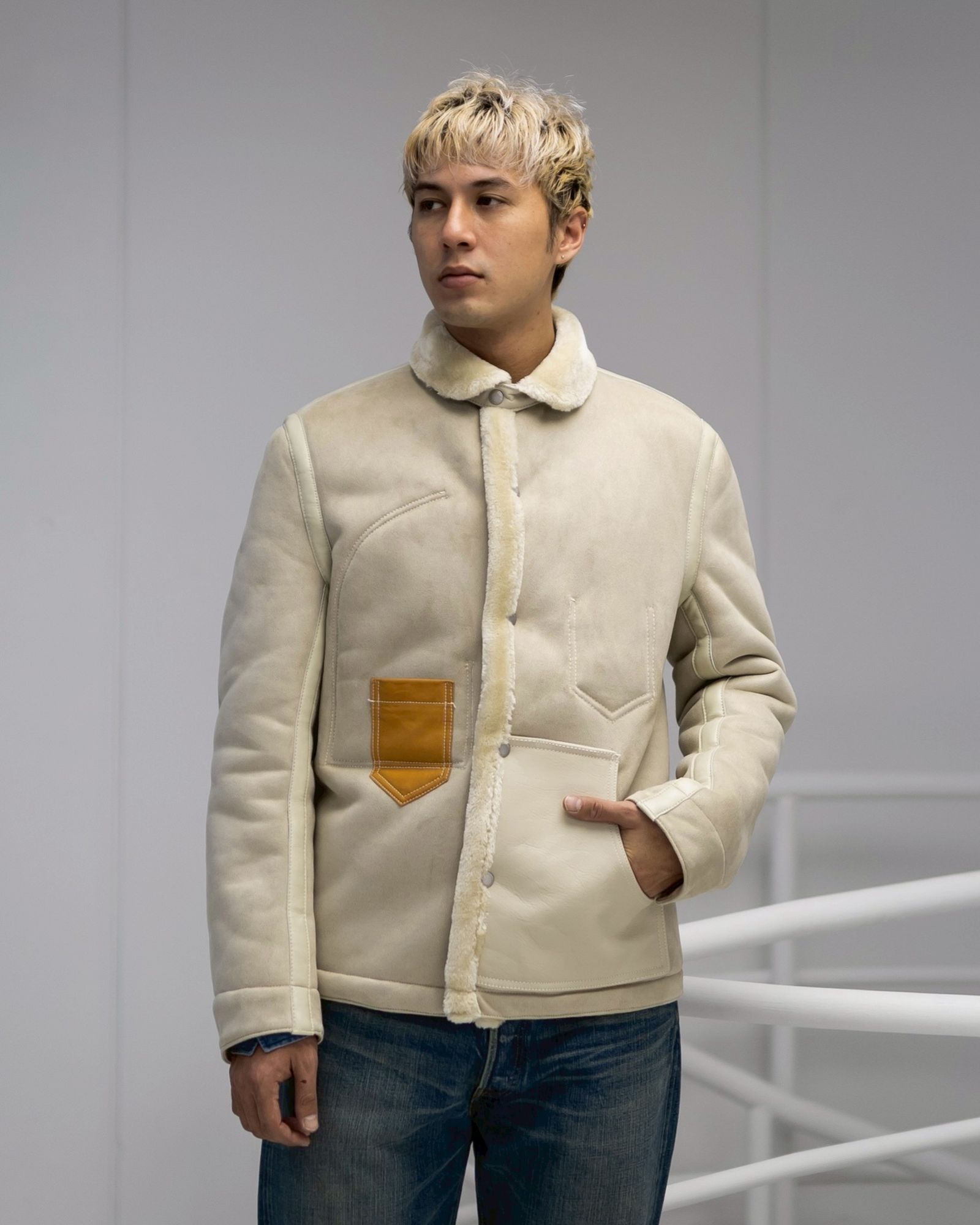 ジュンヤワタナベマン 25AW エステルボアムートンレザージャケット(WP-J025-051)☆11月1日(土)発売！